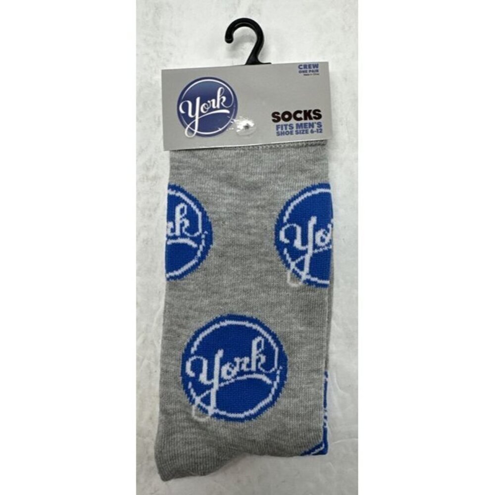 York Peppermint Patty Socks Funny Humor Crew Men’s Size 6–12